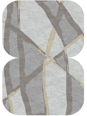 Scumble Eight Hand Knotted Tibetan Wool custom handmade rug