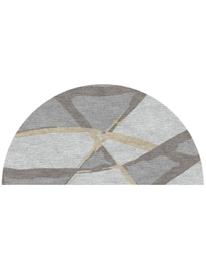Scumble Halfmoon Hand Knotted Tibetan Wool custom handmade rug