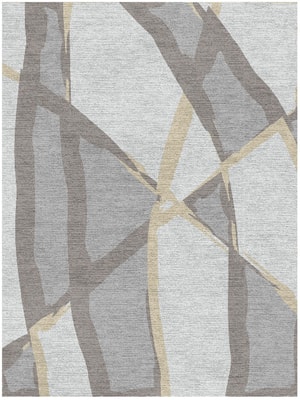 Scumble Rectangle Hand Knotted Tibetan Wool custom handmade rug