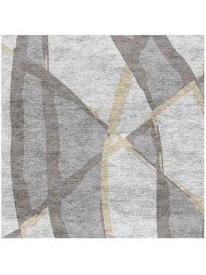 Scumble Square Hand Knotted Bamboo Silk custom handmade rug