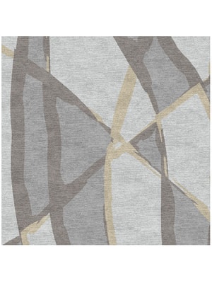 Scumble Square Hand Knotted Tibetan Wool custom handmade rug