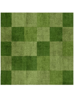 Seahorse Square Flatweave Bamboo Silk custom handmade rug