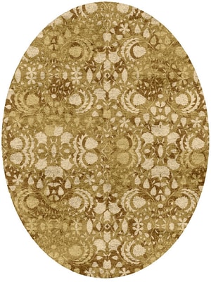 Sedge Oval Hand Tufted Bamboo Silk custom handmade rug