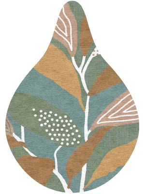 Seguine Drop Hand Knotted Tibetan Wool custom handmade rug