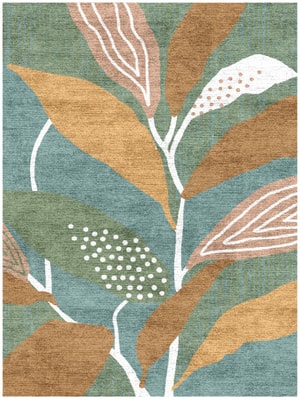 Seguine Rectangle Hand Knotted Bamboo Silk custom handmade rug
