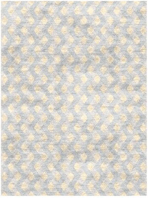 Serpentine Rectangle Hand Knotted Bamboo Silk custom handmade rug