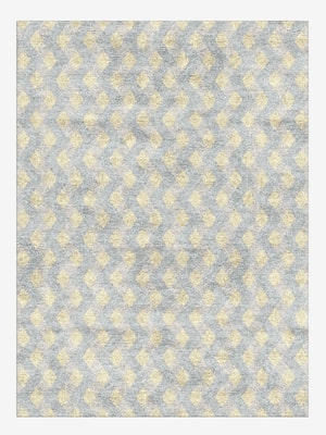 Serpentine Rectangle Hand Knotted Bamboo Silk custom handmade rug