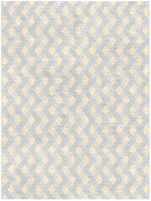 Serpentine Rectangle Hand Knotted Tibetan Wool custom handmade rug