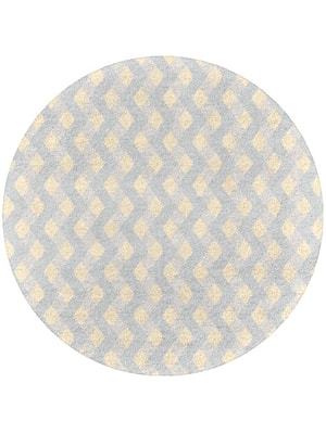 Serpentine Round Hand Tufted Pure Wool custom handmade rug