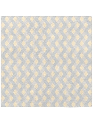 Serpentine Square Hand Tufted Pure Wool custom handmade rug