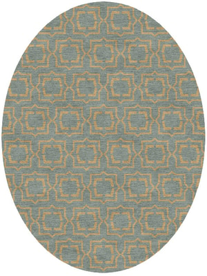 Sigma Oval Hand Knotted Tibetan Wool custom handmade rug