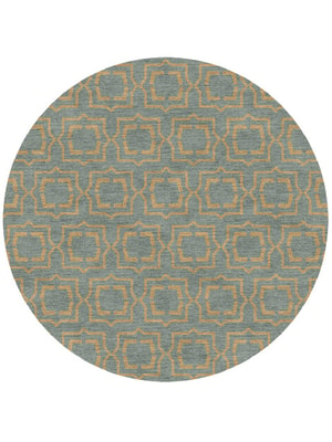 Sigma Round Hand Knotted Tibetan Wool custom handmade rug