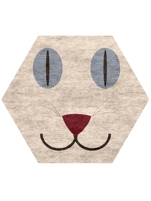 Simba Hexagon Hand Knotted Bamboo Silk custom handmade rug