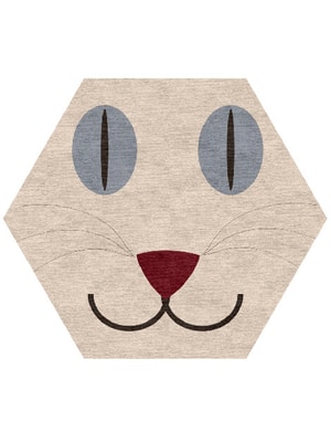 Simba Hexagon Hand Knotted Tibetan Wool custom handmade rug