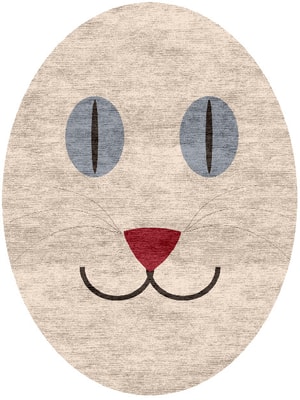 Simba Oval Hand Knotted Bamboo Silk custom handmade rug
