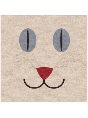 Simba Square Hand Knotted Tibetan Wool custom handmade rug