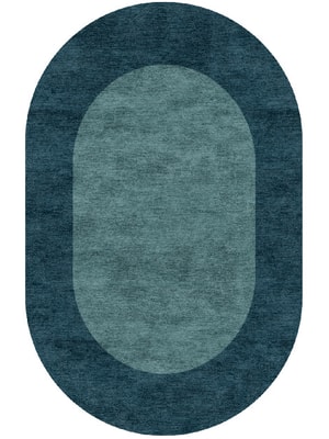 Simple Border Capsule Hand Knotted Bamboo Silk custom handmade rug