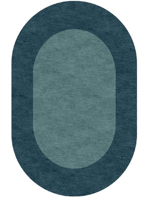 Simple Border Capsule Hand Knotted Tibetan Wool custom handmade rug