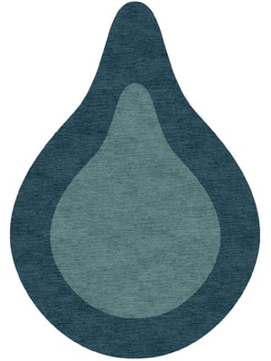 Simple Border Drop Hand Knotted Tibetan Wool custom handmade rug