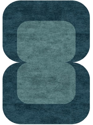 Simple Border Eight Hand Knotted Bamboo Silk custom handmade rug