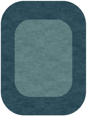 Simple Border Oblong Hand Knotted Tibetan Wool custom handmade rug
