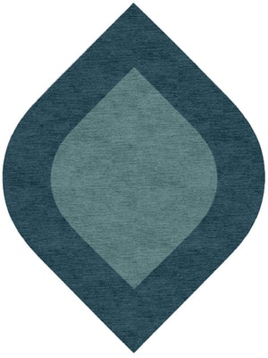 Simple Border Ogee Hand Knotted Tibetan Wool custom handmade rug