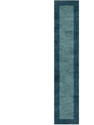 Simple Border Runner Hand Knotted Bamboo Silk custom handmade rug