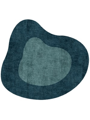 Simple Border Splash Hand Knotted Bamboo Silk custom handmade rug