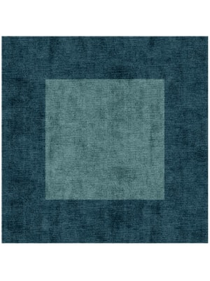 Simple Border Square Hand Knotted Bamboo Silk custom handmade rug