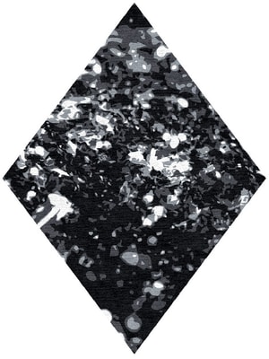 Smoky Embers Diamond Hand Knotted Tibetan Wool custom handmade rug