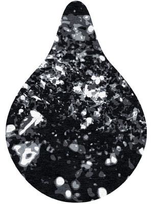 Smoky Embers Drop Hand Knotted Tibetan Wool custom handmade rug