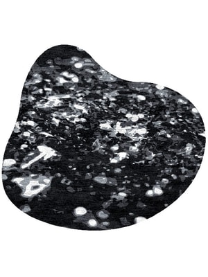 Smoky Embers Splash Hand Knotted Bamboo Silk custom handmade rug