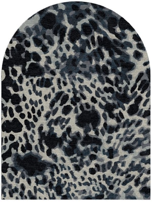 Snow Leopard Arch Hand Knotted Tibetan Wool custom handmade rug