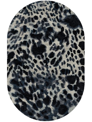 Snow Leopard Capsule Hand Knotted Bamboo Silk custom handmade rug
