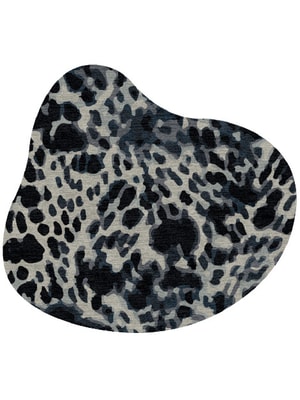 Snow Leopard Splash Hand Knotted Tibetan Wool custom handmade rug
