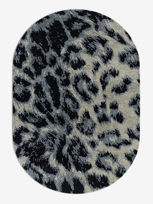 Snowy Fur Capsule Hand Knotted Bamboo Silk custom handmade rug