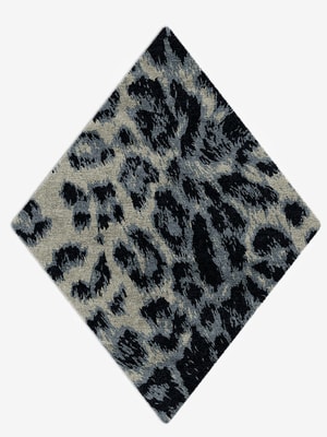 Snowy Fur Diamond Hand Knotted Bamboo Silk custom handmade rug