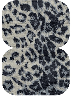 Snowy Fur Eight Hand Knotted Bamboo Silk custom handmade rug