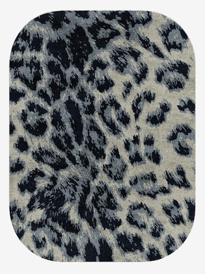 Snowy Fur Oblong Hand Knotted Bamboo Silk custom handmade rug