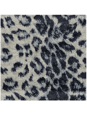 Snowy Fur Square Hand Knotted Bamboo Silk custom handmade rug