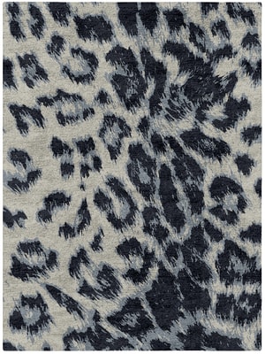Snowy Fur Rectangle Hand Tufted Bamboo Silk custom handmade rug