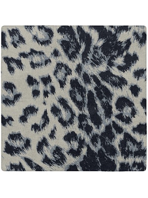 Snowy Fur Square Hand Tufted Pure Wool custom handmade rug