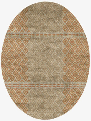 Solstice Oval Flatweave Bamboo Silk custom handmade rug