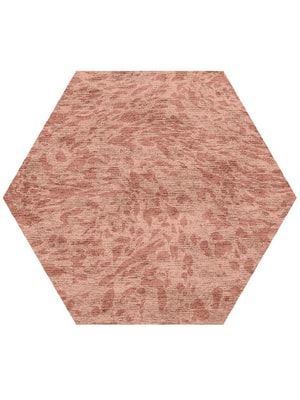 Speckles Hexagon Hand Knotted Bamboo Silk custom handmade rug