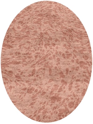 Speckles Oval Hand Knotted Bamboo Silk custom handmade rug