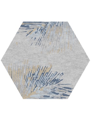 Spoils Hexagon Hand Knotted Tibetan Wool custom handmade rug