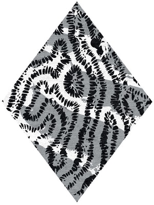 Spor Black Diamond Hand Knotted Tibetan Wool custom handmade rug
