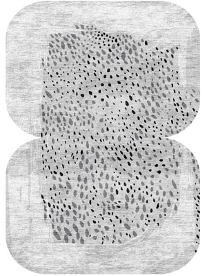 Spot Dot Eight Hand Knotted Bamboo Silk custom handmade rug