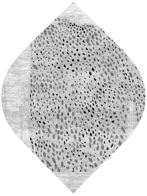 Spot Dot Ogee Hand Knotted Bamboo Silk custom handmade rug