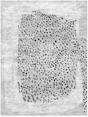 Spot Dot Rectangle Hand Knotted Bamboo Silk custom handmade rug